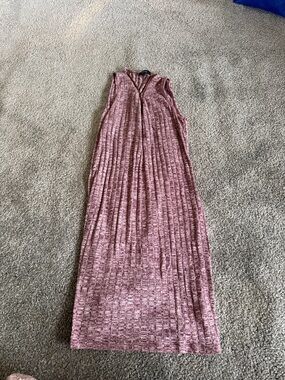 Ambiance Mauve Pink Ribbed Maxi Dress